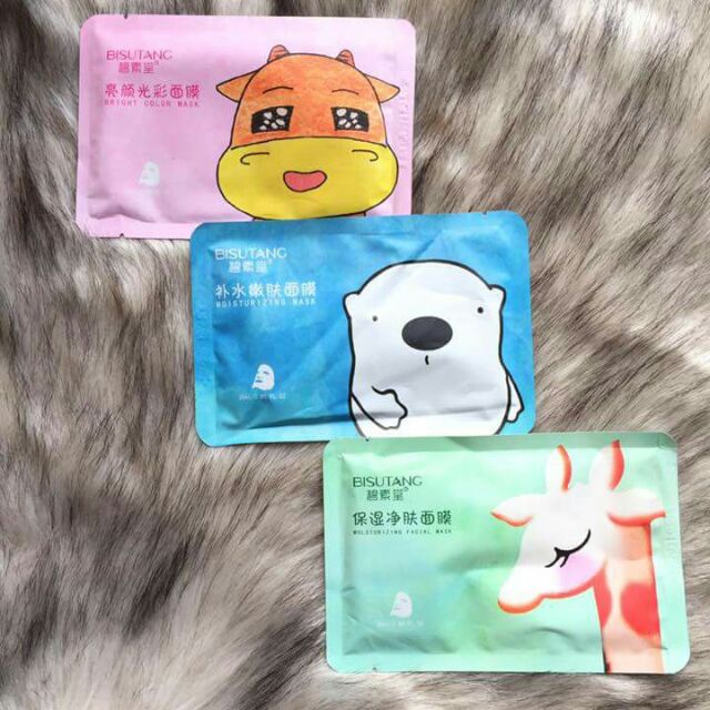 Mask dưỡng da hình thú Bisutang