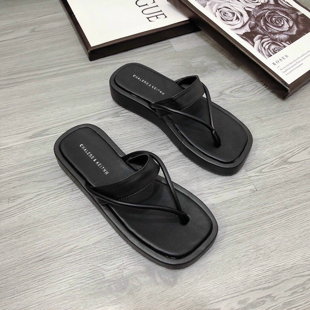 Dép Kẹp Đế Bánh Mì Cao 2p Dáng Thời Trang Phối Quai Ngang Mềm Cực Xinh - Chị Chảnh Store