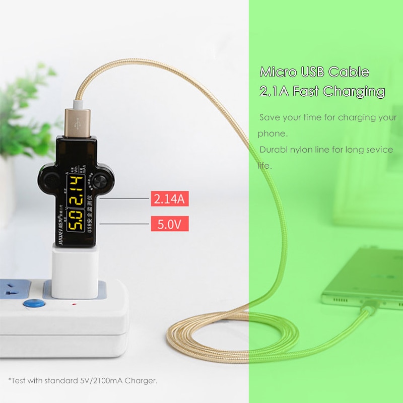 Dây Cáp Sạc Dữ Liệu Micro Usb 2m / 3m Cho Samsung A5 J7 S7 S6 Huawei Xiaomi Sony