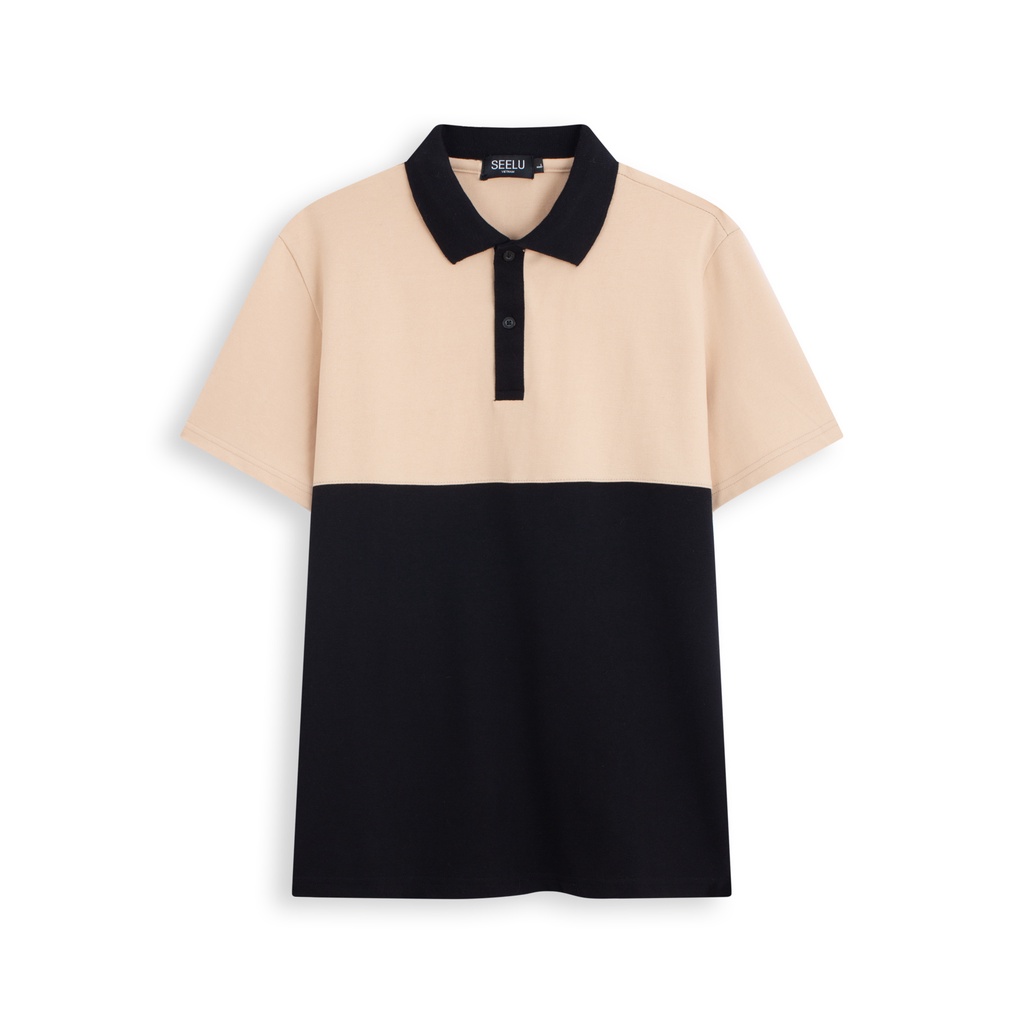 Áo thun POLO nam SEELU vải cá sấu Cotton, chống nhăn, thoáng mát - can thân