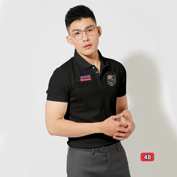 Áo phông nam ngắn tay có cổ chất vải  THUN COTTON 100% cao cấp_ Skymen15 | BigBuy360 - bigbuy360.vn