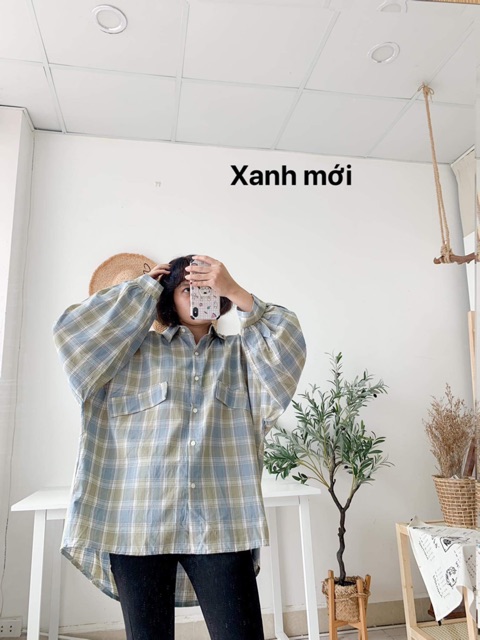 Áo sơ mi tay phồng ( đèn lồng - ảnh thật mẫu mặc) | BigBuy360 - bigbuy360.vn