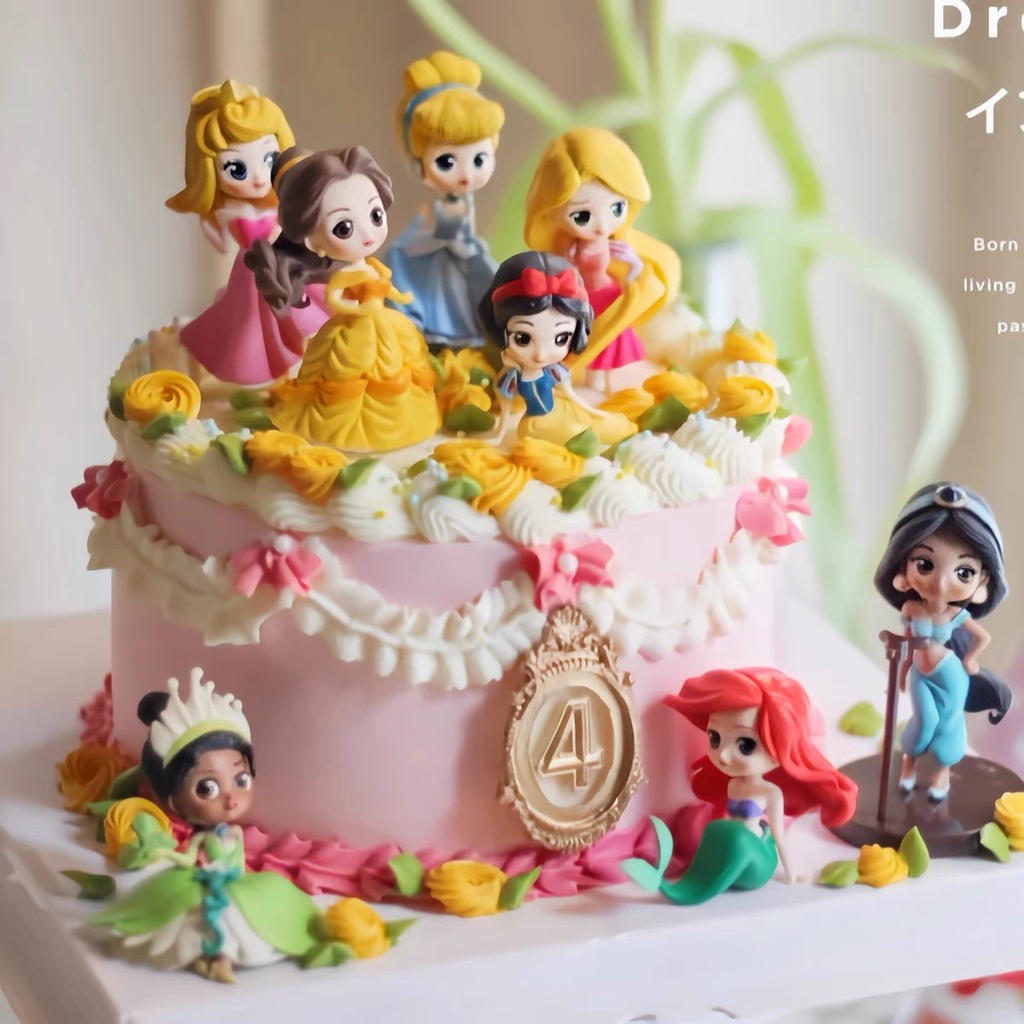 Set trang trí 8 công chúa Disney đứng