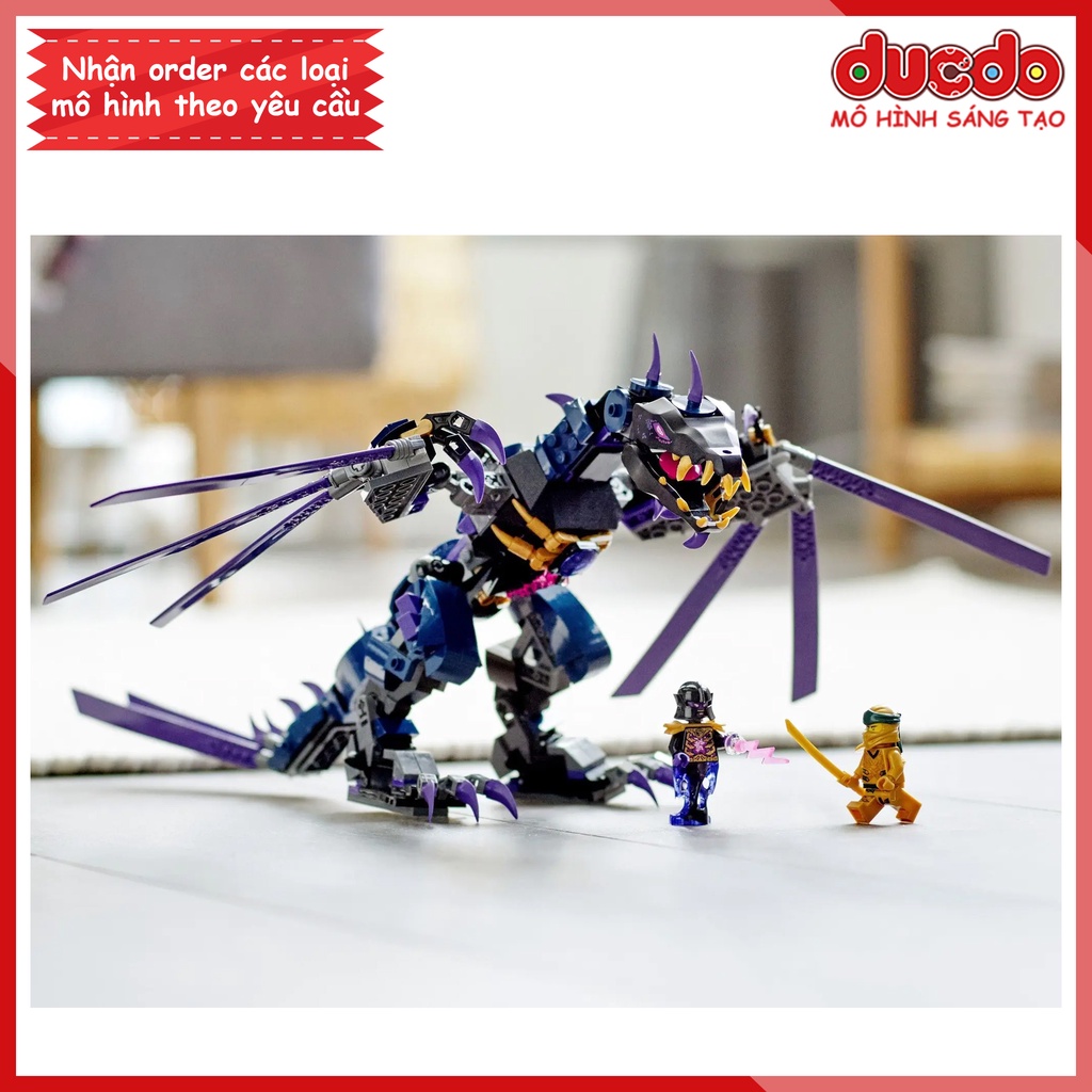 90020 LRI 11657 Lắp ghép Ninjago Rồng Đen Chúa Tể Overlord - Đồ chơi Xếp hình Mô hình Ninja Minifigures Mini 71742 BLA