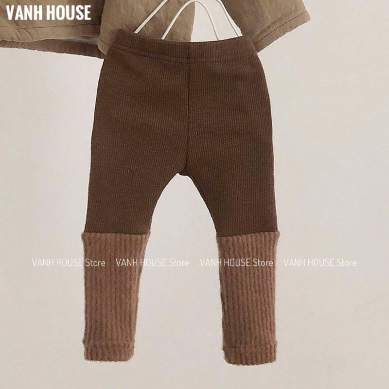 Quần nỉ đáp gấu len phong cách Hàn Quốc | BigBuy360 - bigbuy360.vn