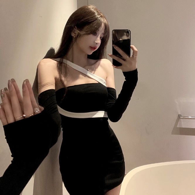 COZOK Đầm ôm dáng trễ vai gợi cảm dành cho nữ