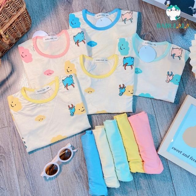 Bộ Quần Áo Minky Mom Chính Hãng Cho Bé Trai Gái 1 2 3 4 5 6 Tuổi-Đồ Bộ Cho Bé Cộc Tay Mặc Hè Vải Thun Lạnh BABULALA CT17