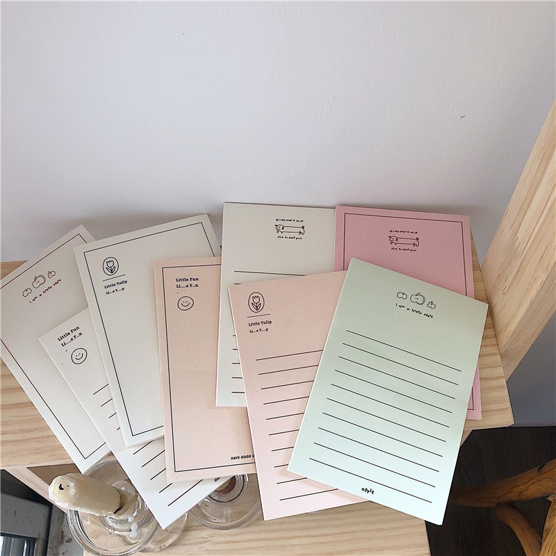 Giấy note vintage 16 Mẫu 30 tờ giấy nhớ ghi chú dễ thương trang trí sổ planner làm bullet journal dụng cụ dán