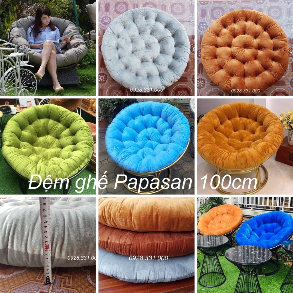 Đệm ngồi ghế Papasan, nệm ngồi ghế mây