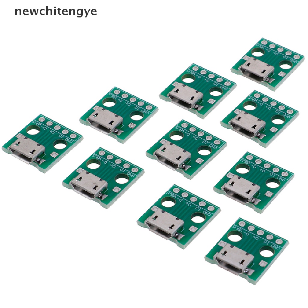Set 10 Bảng Mạch Chuyển Đổi MICRO USB Sang DIP 5Pin Female Chất Lượng Cao