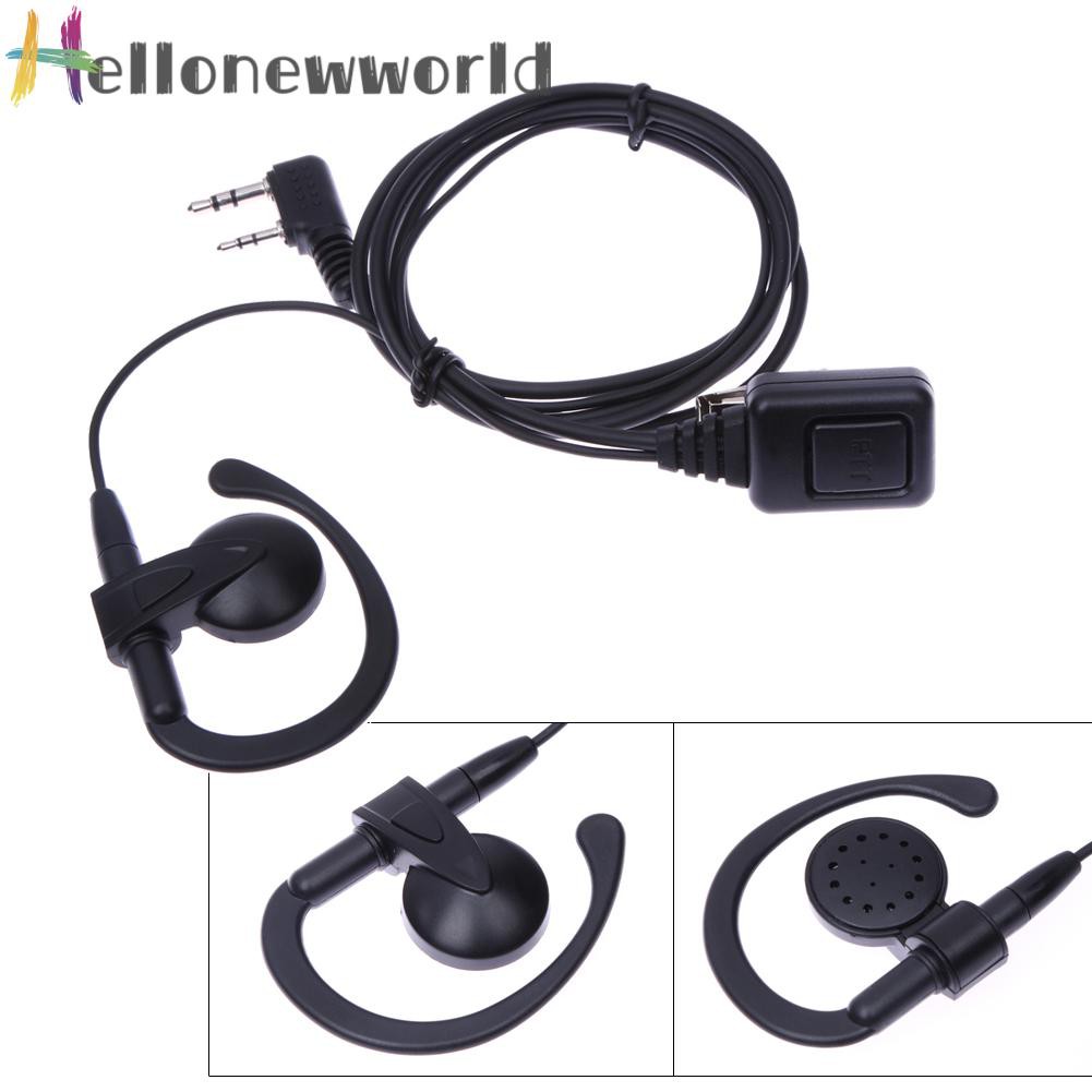 Tai Nghe 2 Pin Ptt Cho Bộ Đàm Baofeng Kenwood Puxing Wouxun Radio