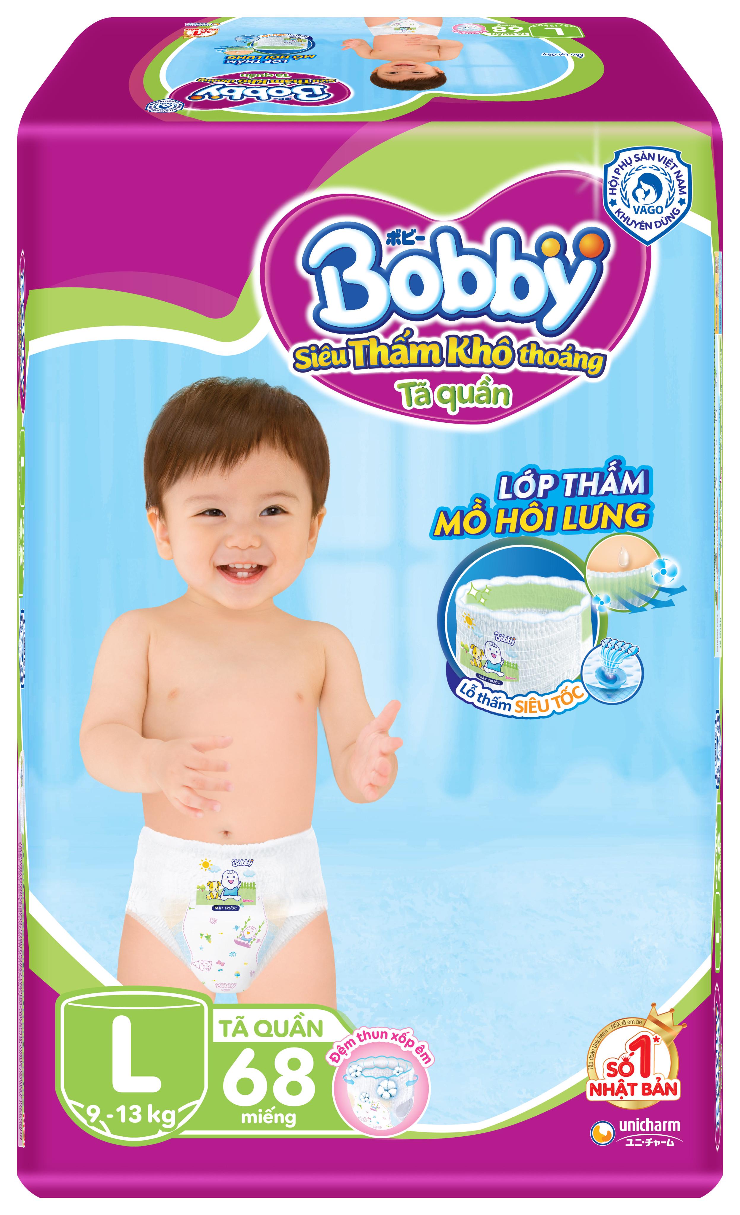 Tã quần Bobby mới M76/L68