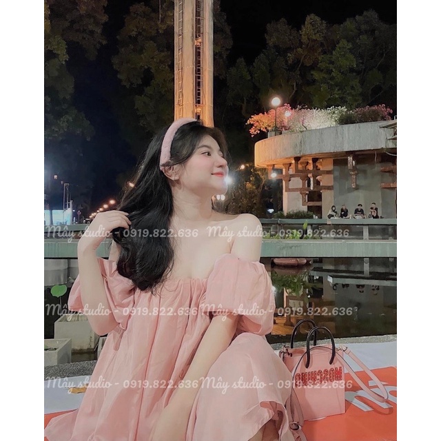 Đầm trễ vai siêu bồng | BigBuy360 - bigbuy360.vn