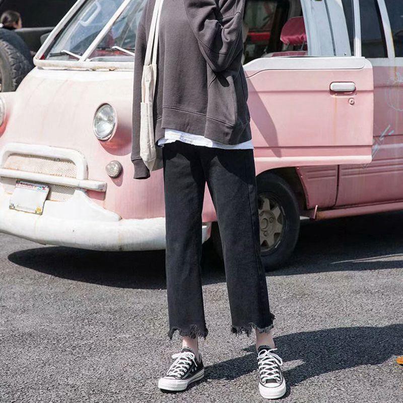 Quần Dài Lưng Cao Màu Trơn Thiết Kế Dáng Rộng Thoải Mái | BigBuy360 - bigbuy360.vn