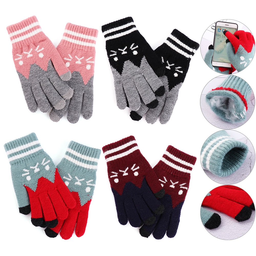 Găng tay giữ ấm có thể sử dụng màn hình cảm ứng dành cho nữ
