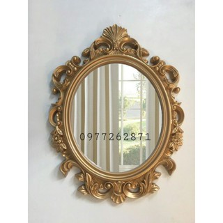 Gương treo tường Tân Cổ Điển DPG817.1 màu vàng đồng