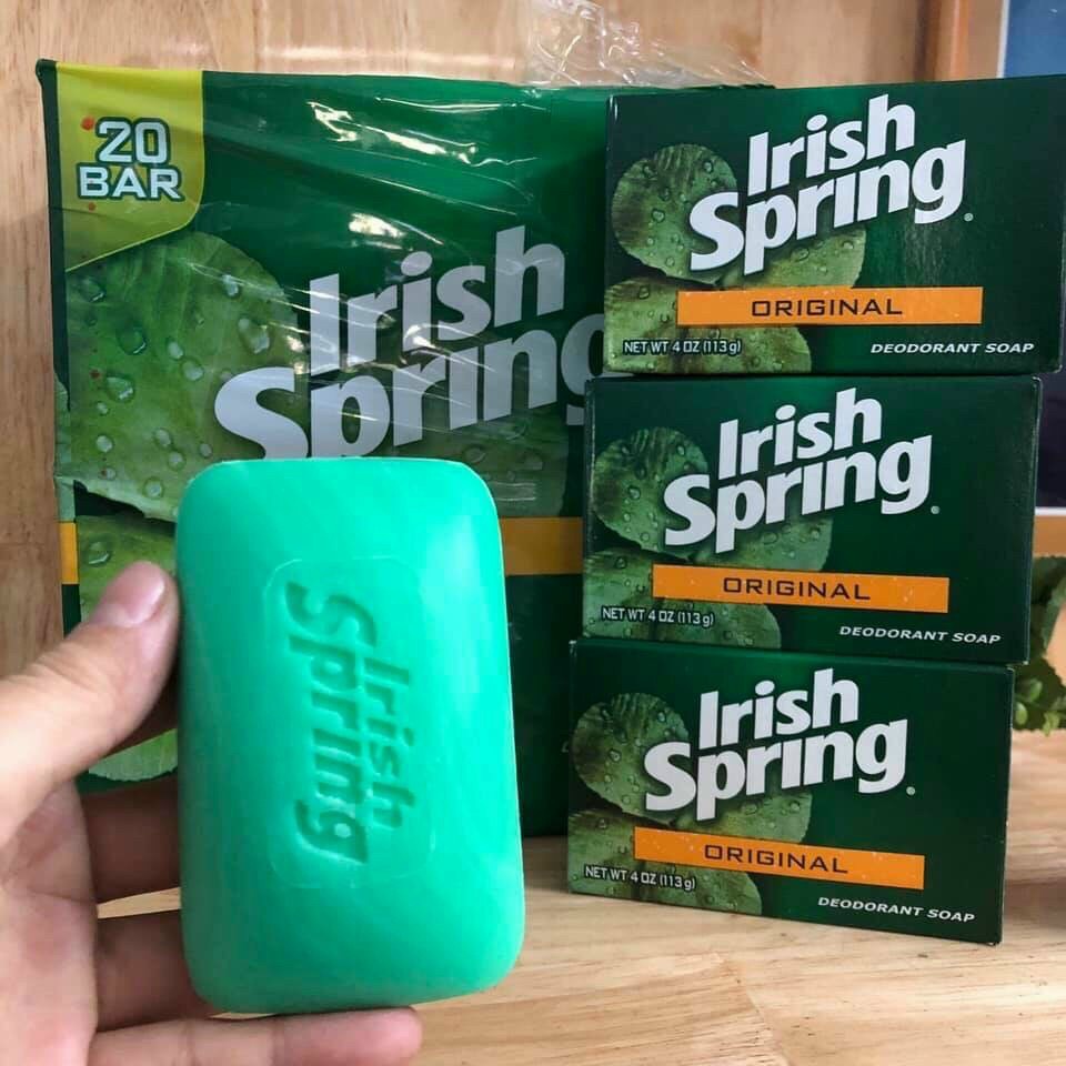 ❤️ [Quận 3] Bánh Xà phòng, Xà bông tắm Irish Spring 104.8g Mỹ, thơm, sạch, mịn da | BigBuy360 - bigbuy360.vn