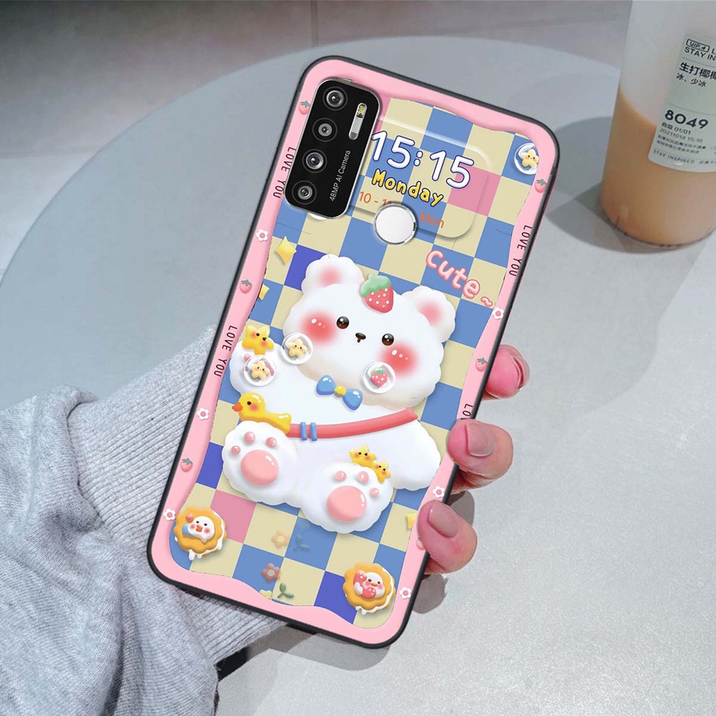 Ốp lưng Vsmart Star 5 / Joy 4 / Live 4 in hình gấu cute,bò sữa 3D cute dễ thương bảo vệ điện thoại .