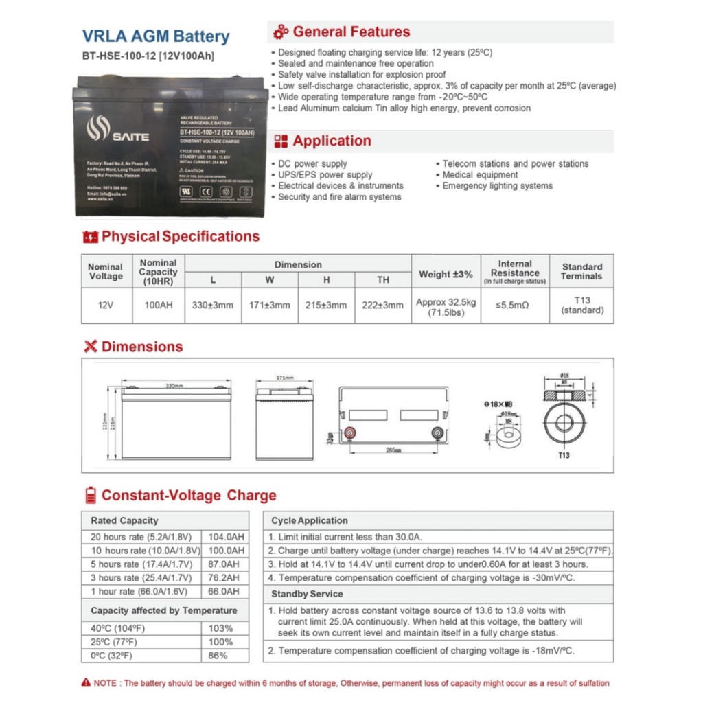 Bình lưu trữ NLMT SAITE BT-HSE-150-12