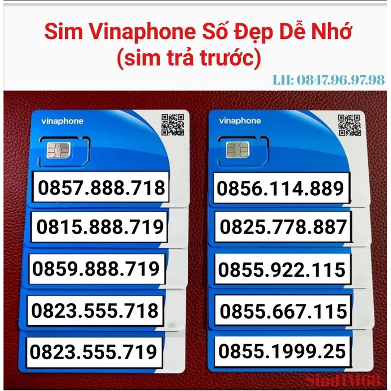 Sim Vina giá rẻ đầu số mới 08