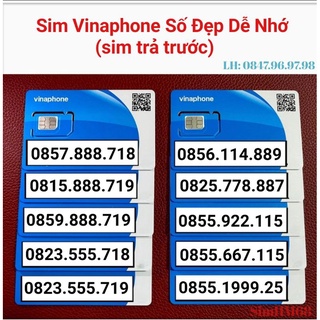 Sim Vina giá rẻ đầu số mới 08