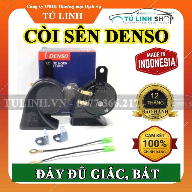 [Mã 11LSSALE giảm 100% đơn 50k] Còi sên Denso chính hãng (Indonesia)- Giắc bát đầy đủ - bảo hành 12 tháng