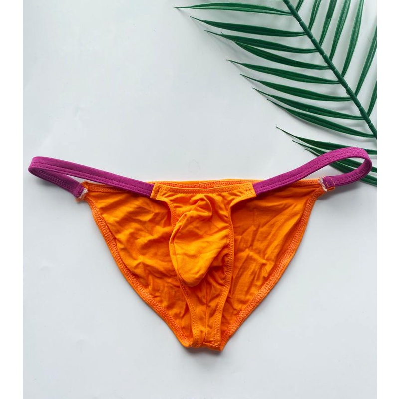 Quần Lót Tam Giác Lưng Thấp Màu Sắc Tương Phản Thời Trang Quyến Rũ Cho Nam