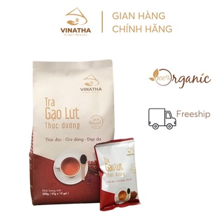 TRÀ GẠO LỨT THỰC DƯỠNG VINATHA - Thải Độc, Thanh Lọc Cơ Thể, Dáng Xinh, Da Đẹp