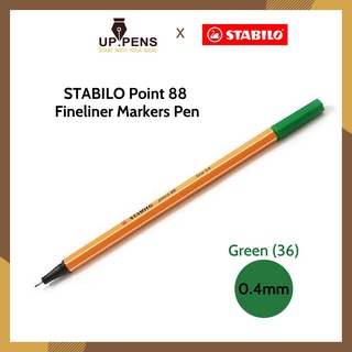 Bút line Stabilo Point 88 Fineliner Markers Pen - Màu xanh lá (Green)