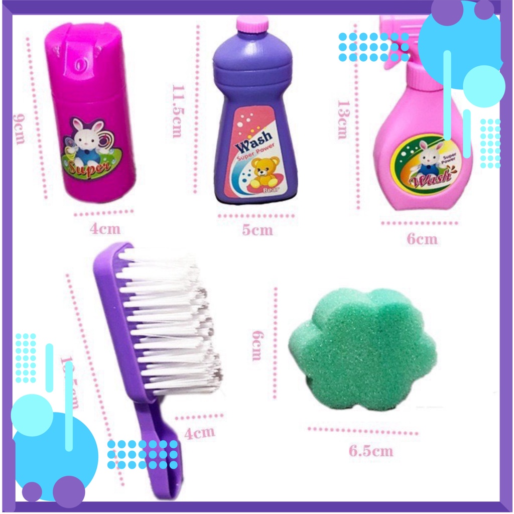 Đồ Chơi Dọn Dẹp Nhà Cửa Có Máy Hút Bụi, Chổi Quét Cho Bé