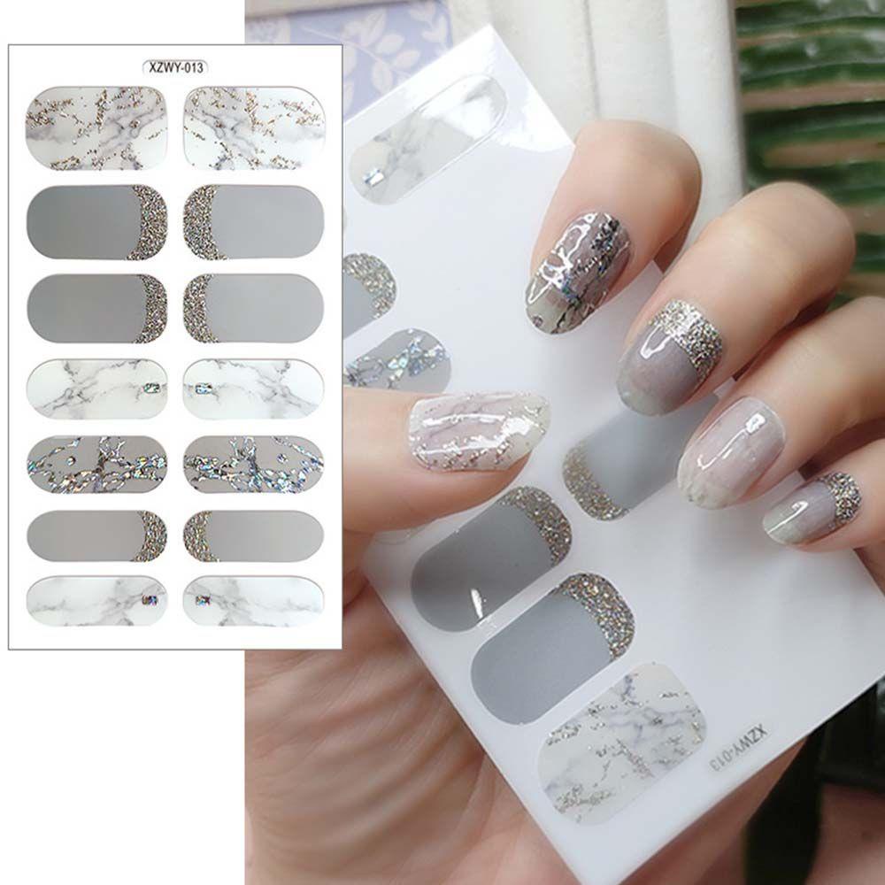 Miếng Dán Trang Trí Móng Tay Màu Đồng Lấp Lánh DIY