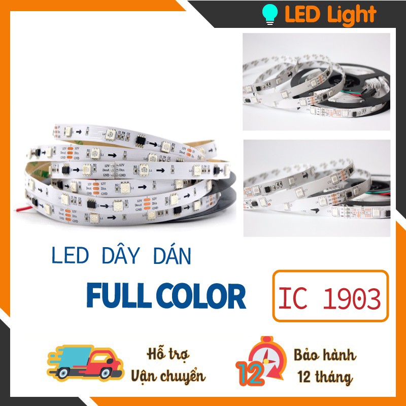 LED dây dán full color 1903 12V Không KEO