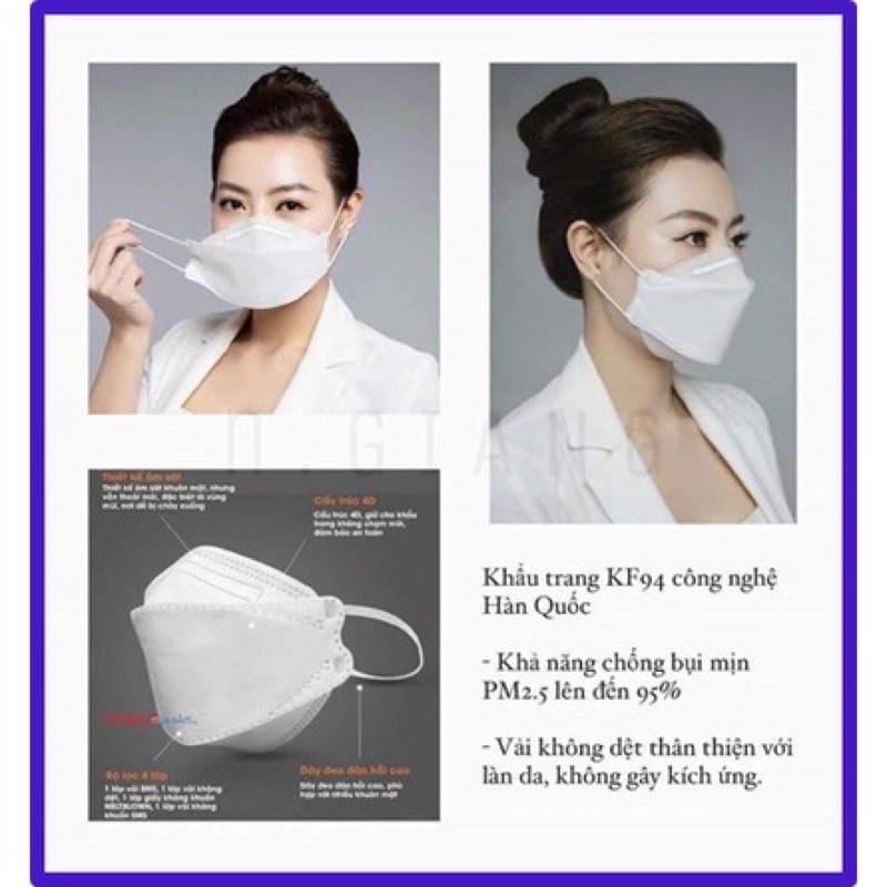 Khẩu trang KF94 Bảo Long MASK (50 cái)