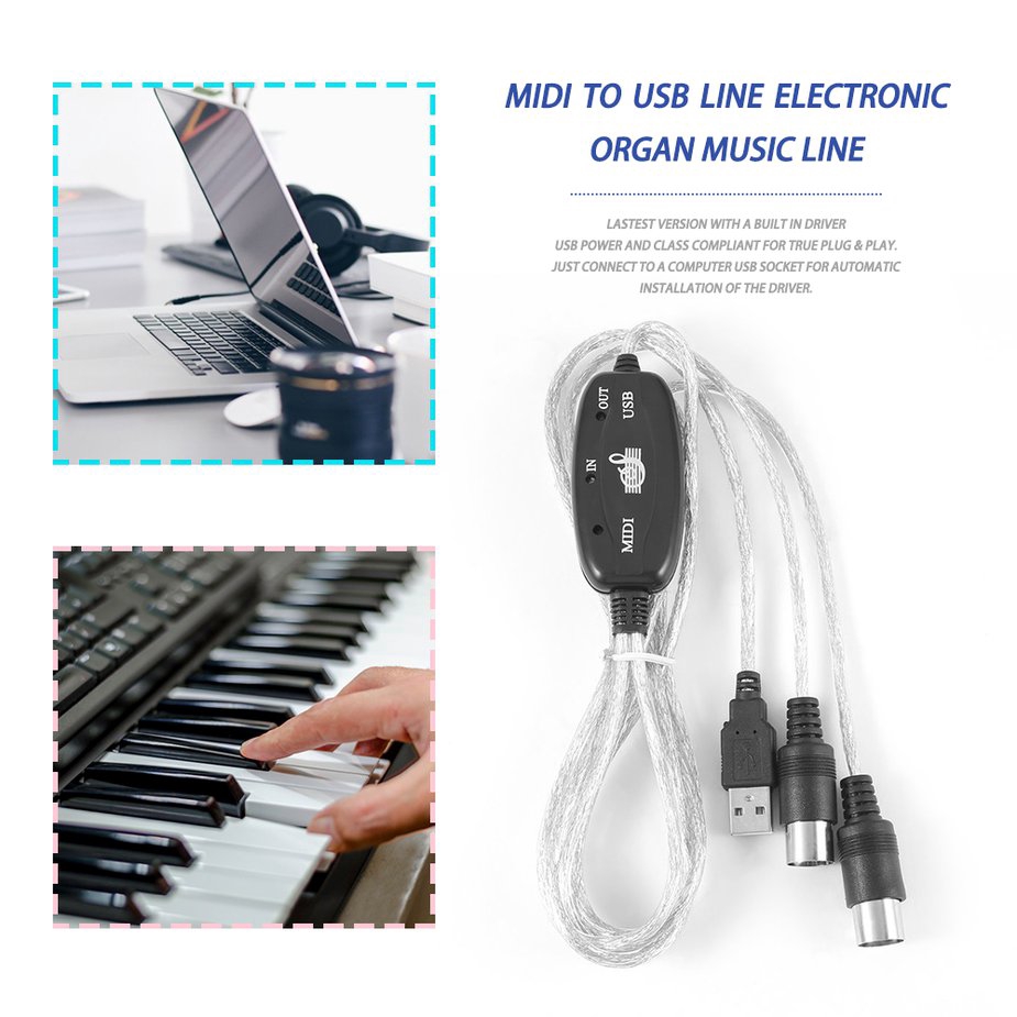 Cáp Chuyển Đổi Từ Midi Sang Usb Cho Máy Tính