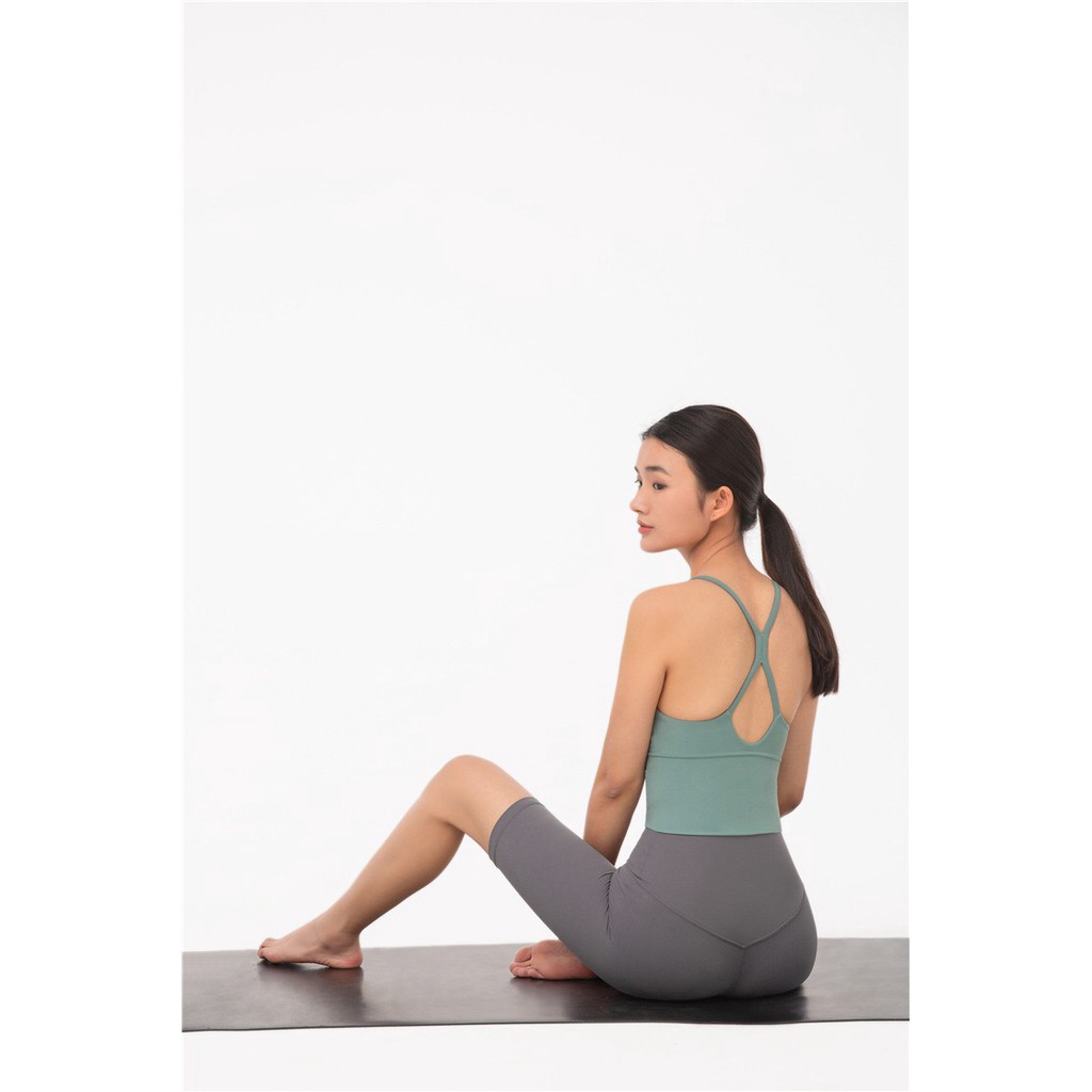 Quần short legging eo cao nâng dáng tập thể thao