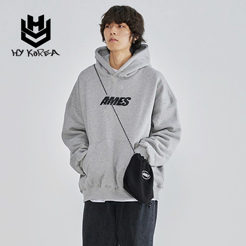 Áo Hoodie HY Korea Vải Nỉ nam nữ from rộng in hình Ames DC307