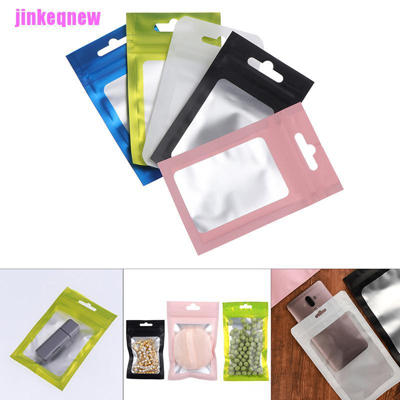 Set 100 Túi Zip Màng Nhôm Mylar Đựng Thực Phẩm Có Thể Tái Sử Dụng