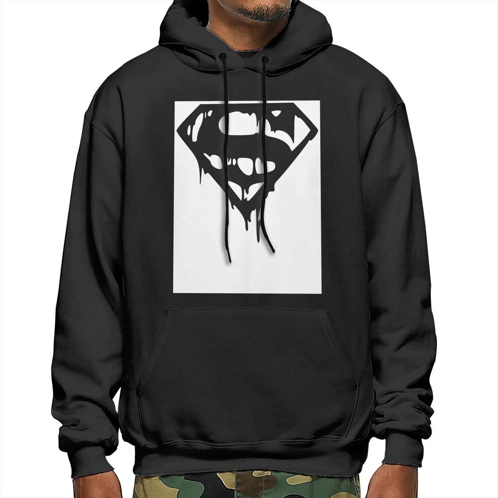 Áo Hoodie Nam In Logo Superman Dope