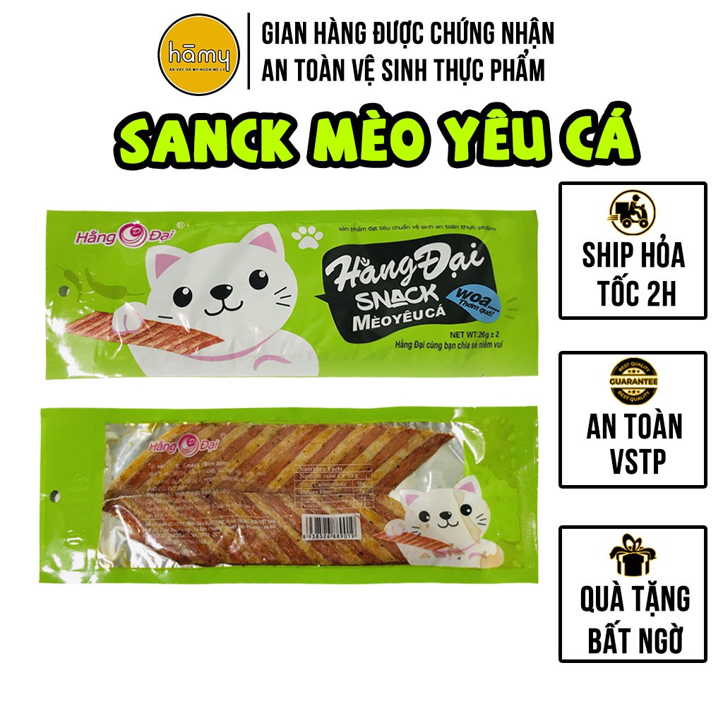 Combo 10 gói Snack Mèo Yêu Cá Hằng Đại thơm ngon giòn dai - CHIPSHOP82