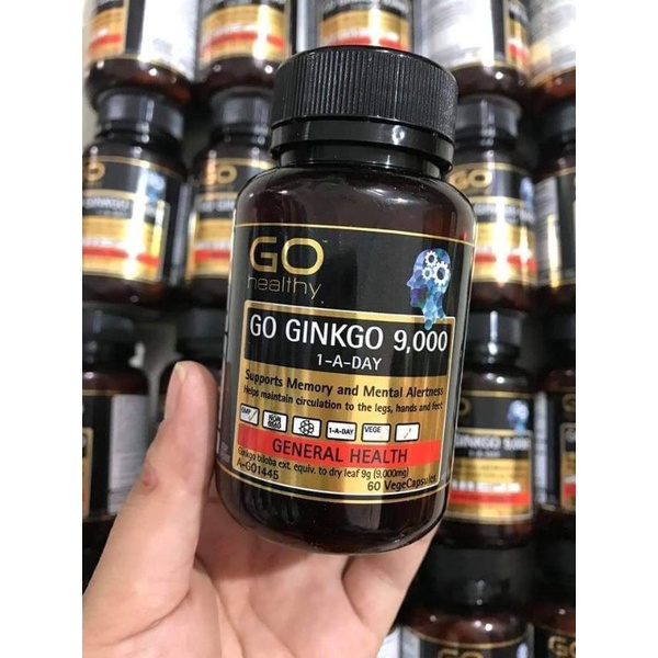 Bổ não Ginkgo 9000mg 60 viên hoạt huyết dưỡng não và cải thiện trí nhớ