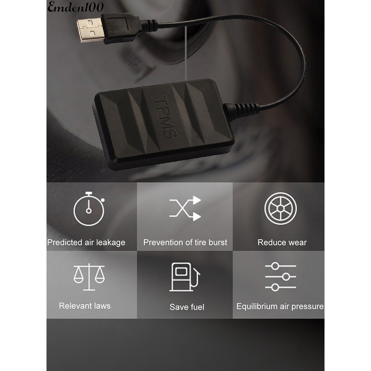 Bộ Cảm Biến Áp Suất Lốp Xe Hơi Emden100