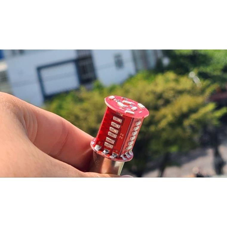 Đèn Led Hậu Nháy Audi 30 Tim 2 Chân Cho Xe Honda Future, Wave, Sirius, Winner