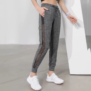Quần tập gym, yoga jogger thể thao phối lưới