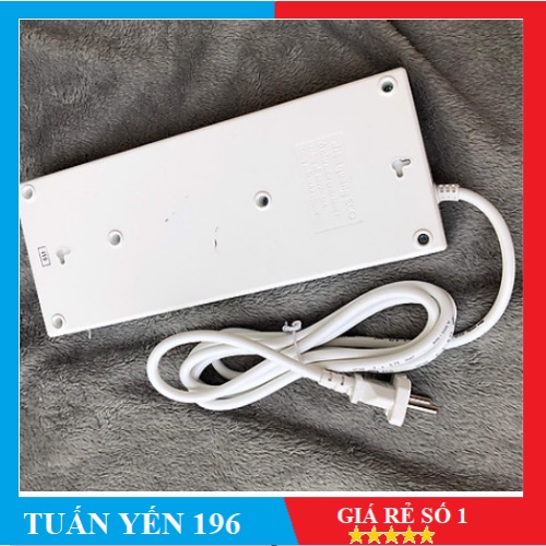 Ổ cắm Điện Quang ECO ĐQ ESK 5WR 8ECO (8 Lỗ, dây dài 5m, màu trắng đỏ)