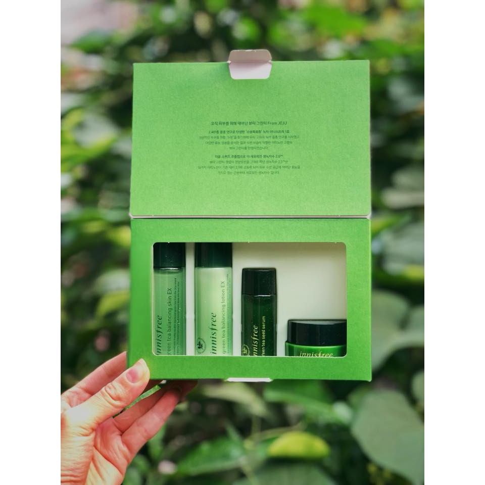 Bộ dưỡng da Innisfree green tea special kit EX (4 items)