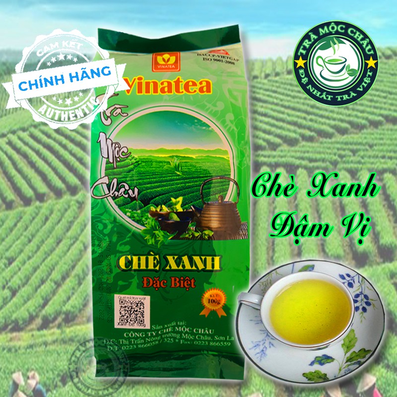 Chè Xanh Mộc Châu Đặc Biệt 100g - Chè sạch VietGAP - Trà Mộc Châu Đặc Sản
