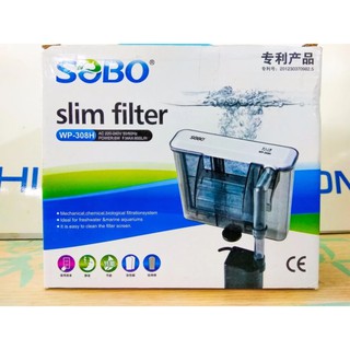 Máy Lọc Thác SOBO WP 308H/408H/508H Dạng Mỏng. Lọc Treo Dành Cho Bể Kính, Bể Thủy Sinh
