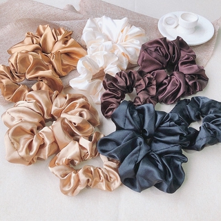 1 Dây Buộc Tóc Co Dãn Bằng Lụa Satin