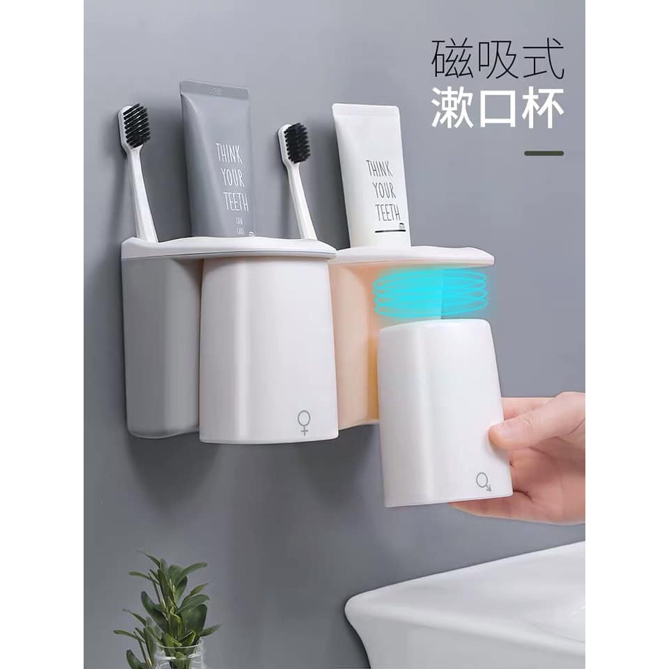 Cốc bàn chải đánh răng treo tường