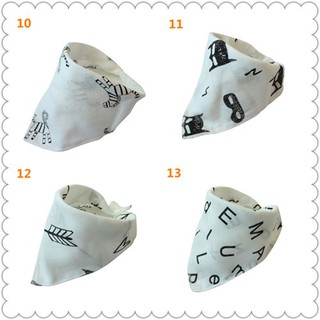 Yếm Ăn Cotton 2 Lớp Cho Bé